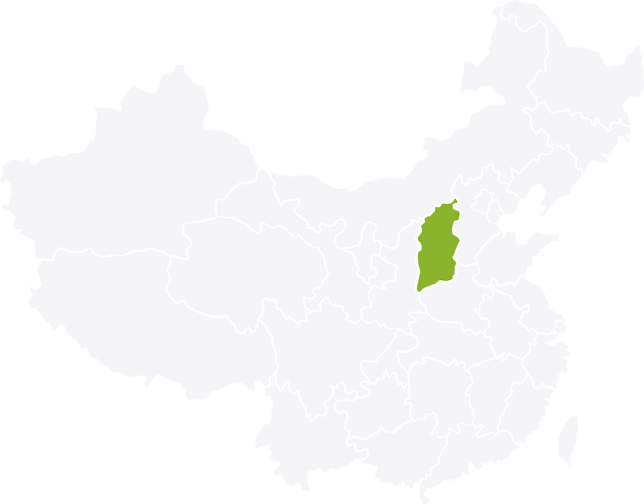 中国地图与山西区域示意